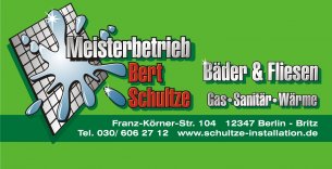 HLS Berlin: Meisterbetrieb Bert Schultze    Gas - Sanitär - Wärme